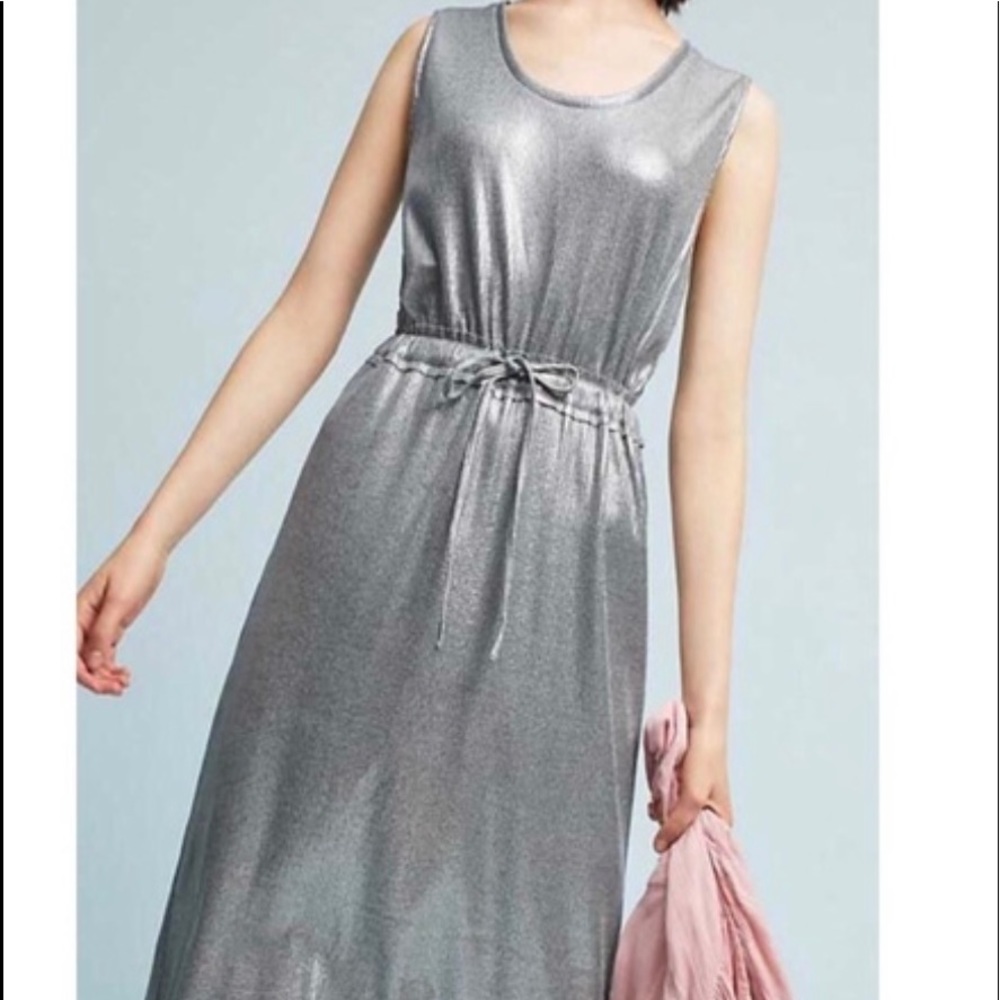 NEW Dolan Left Coast Collection Gray/Silver Metallic Dress size XS